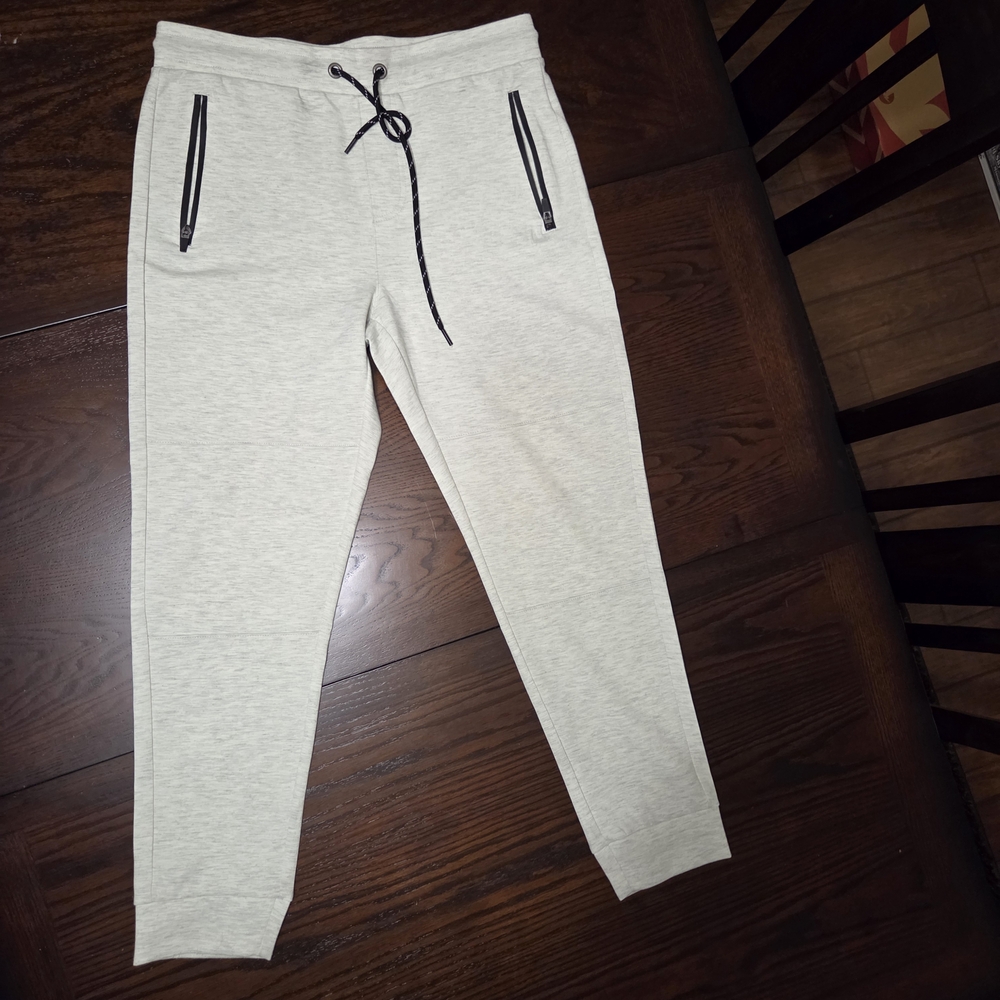 Aeropostale Heather Gray Joggers with Black Accents